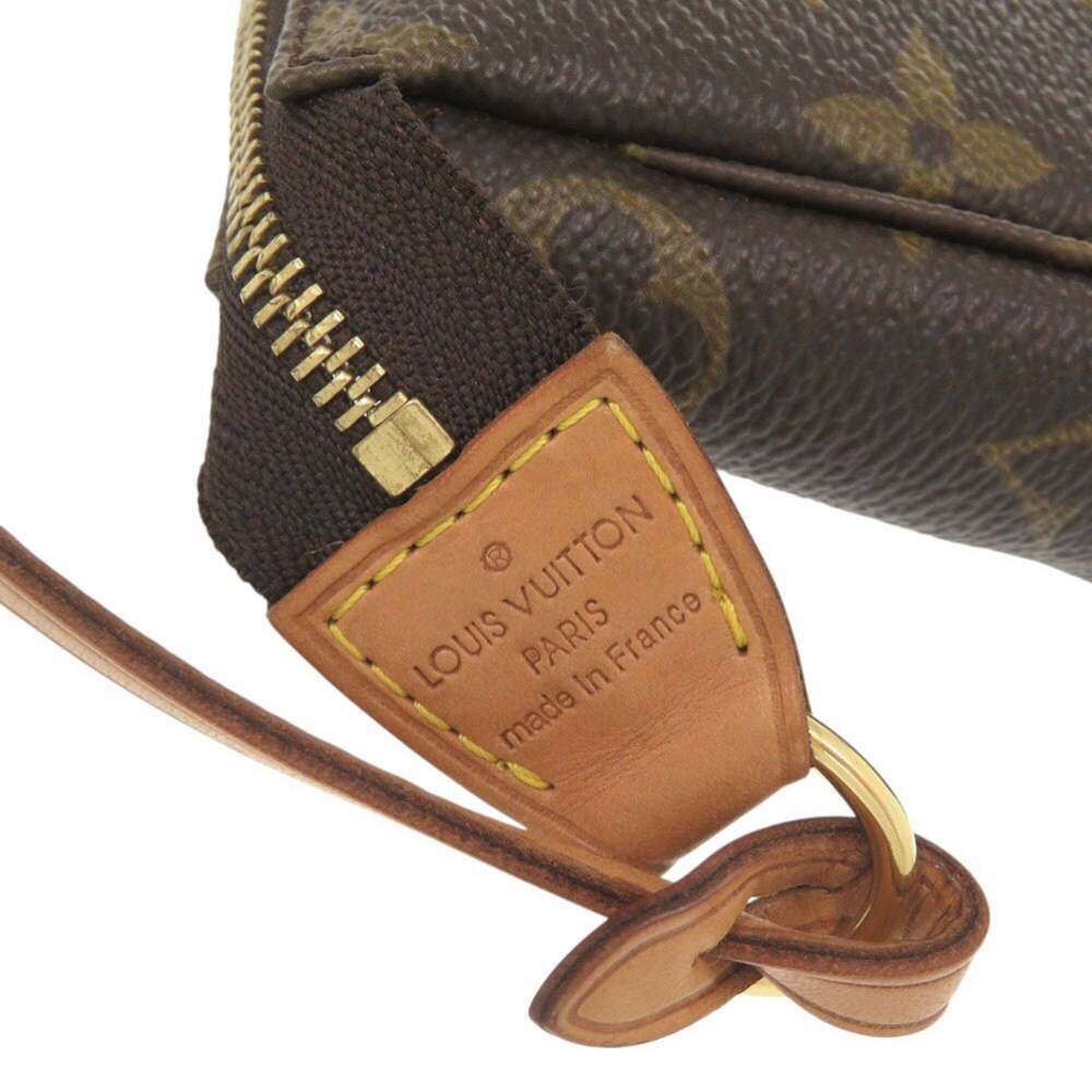 LOUIS VUITTON Authentic Brown Monogram Pochette Pouch - Picture 8 of 10